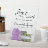 Liebe ist Sweet Nehmen Sie eine Leckerei Lilac Lil Sockelschild (In SItu)