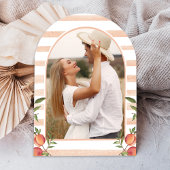 Liebe ist Sweet Peach Frucht Arch Brautparty Einladung