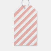 Liebe ist Sweet Rose Gold Script Wedding Monogram Geschenkanhänger (Rückseite)