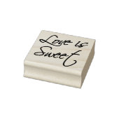 Liebe ist Sweet - Script Gummistempel (Stempel)