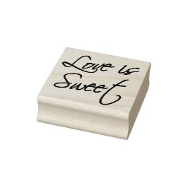 Liebe ist Sweet - Script Gummistempel