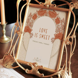 Liebe ist Sweet Sign William Morris Vintages Muste Poster