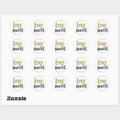 Liebe ist Sweet Sticker - Hochzeitsticker (Blatt)