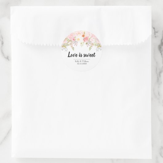 Liebe ist Sweet Stickers (Tasche)
