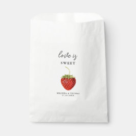 Liebe ist Sweet Strawberry Wedding Geschenktütchen