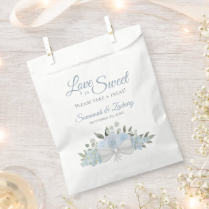 Liebe ist Sweet Take Leckerei Dusty Blue Floral Ho Geschenktütchen