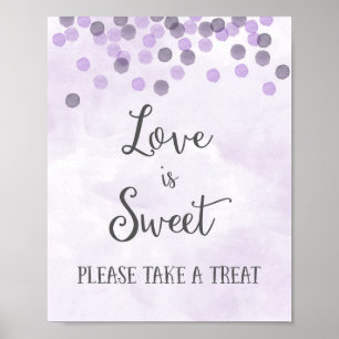 Liebe ist Sweet Wedding Poster Print