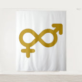 Liebe ist Tapestry Wandteppich (Vorderseite)