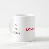 Liebe ist Tasse (Vorderseite Links)