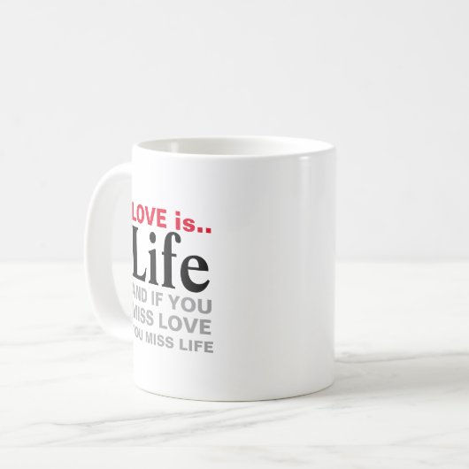 Liebe ist Tasse (Vorderseite Links)