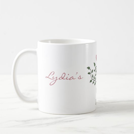 Liebe ist tief verwurzelte Trauzeugin-Tasse Kaffeetasse (Links)
