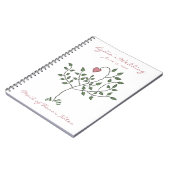 Liebe ist tief verwurzeltes Trauzeugin-Notizbuch Notizblock (Linke Seite)