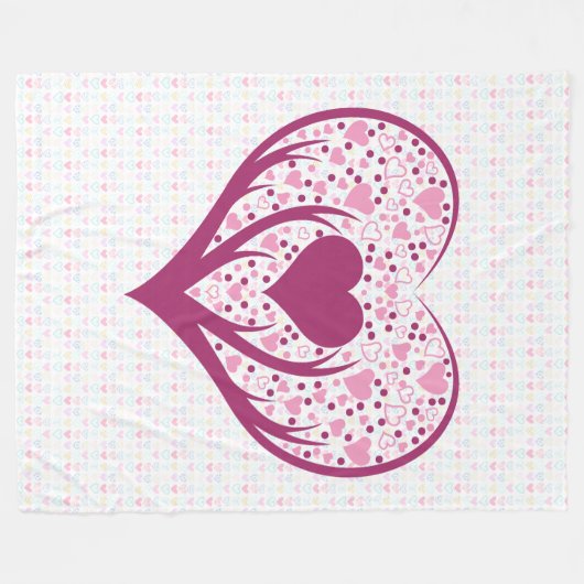 Liebe ist überall. fleecedecke (Vorderseite (Horizontal))