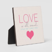 Liebe ist überall fotoplatte (Vorderseite)