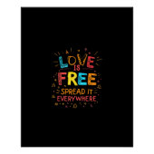 Liebe ist überall kostenlos verbreitet poster (Vorderseite)