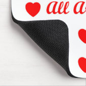 Liebe ist überall mousepad (Ecke)