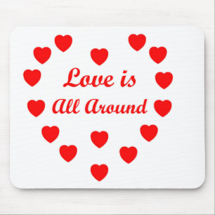 Liebe ist überall mousepad