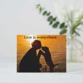 Liebe ist überall - Postkarte (Stehend Vorderseite)