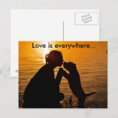 Liebe ist überall - Postkarte (Vorne/Hinten)