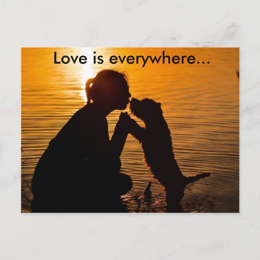 Liebe ist überall - Postkarte (Vorderseite)