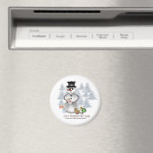 Liebe ist überall Snowman Magnet (In Situ (Geschirrspüler))