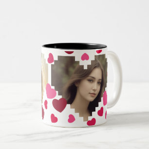 Liebe ist überall  zweifarbige tasse