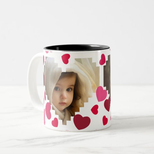 Liebe ist überall zweifarbige tasse (Vorderseite Links)