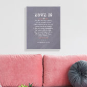 Liebe ist... überzogene Leinwand (Insitu (Wohnzimmer))