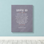 Liebe ist... überzogene Leinwand (Insitu (Holzboden))