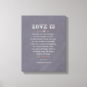 Liebe ist... überzogene Leinwand