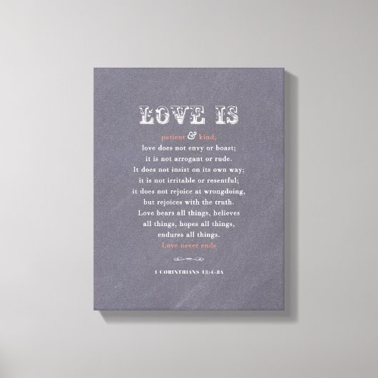 Liebe ist... überzogene Leinwand (Vorderseite)
