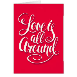 Liebe ist um die Schreibschrift pink herum