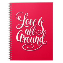 Liebe ist um die Schreibschrift pink herum