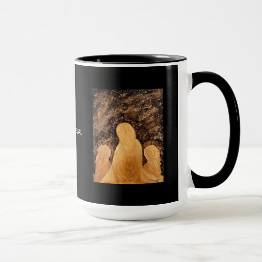 Liebe ist Universeller Engel-Becher Tasse (Rechts)