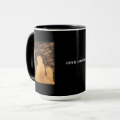 Liebe ist Universeller Engel-Becher Tasse (Vorderseite Links)