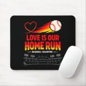 Liebe ist unser Home Run Lustiges Baseball Valenti Mousepad (Mit Mouse)