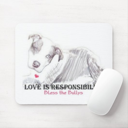 Liebe ist Verantwortung mousepad (Mit Mouse)