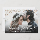 Liebe ist vertagte Hochzeitsankündigung Einladung (Vorderseite)