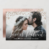 Liebe ist vertagte Hochzeitsankündigung Einladung (Vorne/Hinten)