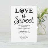 LIEBE IST VINTAG EINLADUNG (Stehend Vorderseite)