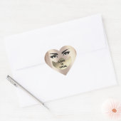 Liebe ist virales Coronavirus Lashes Makeup Gesich Herz-Aufkleber (Umschlag)