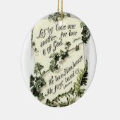 Liebe ist vom Gott Keramikornament (Rechts)