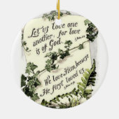 Liebe ist vom Gott Keramikornament (Hinten)