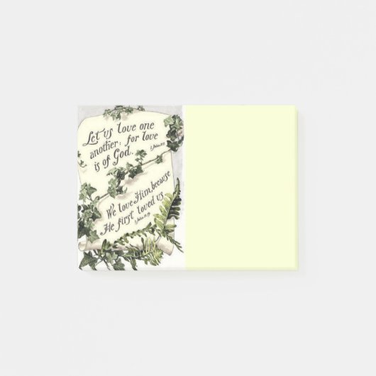 Liebe ist vom Gott Post-it Klebezettel (Vorderseite)