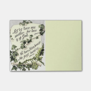 Liebe ist vom Gott Post-it Klebezettel