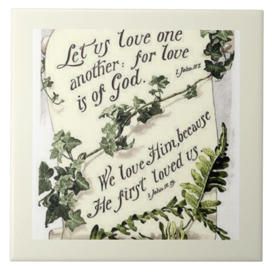 Liebe ist von Gott Fliese (Vorderseite)