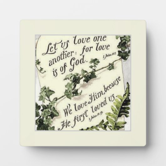 Liebe ist von Gott Fotoplatte (Vorderseite)