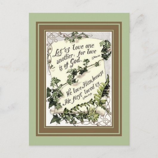 Liebe ist von Gott Postkarte (Vorderseite)