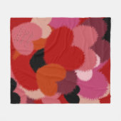 Liebe ist warm und schwül (Personalisiert) Fleecedecke (Vorderseite (Horizontal))