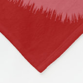 Liebe ist warm und schwül (Personalisiert) Fleecedecke (Ecke)